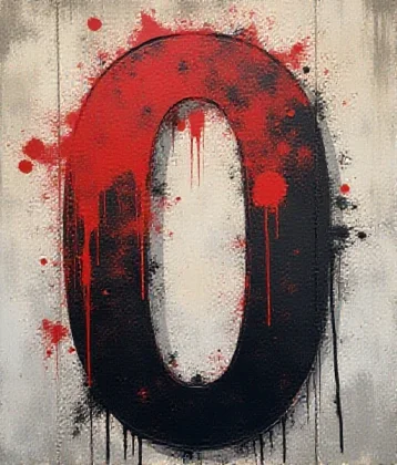 The digit 0 from the Graffiti set
