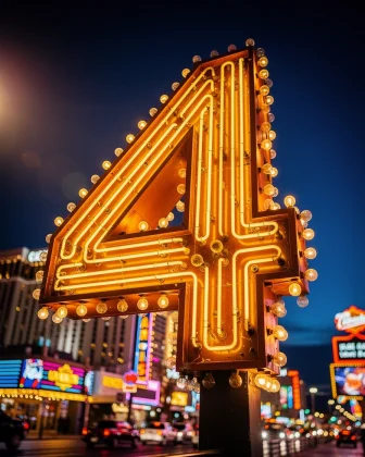 The digit 4 from the Vegas set