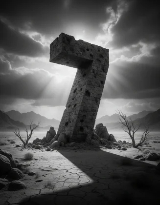The digit 7 from the Monolit set